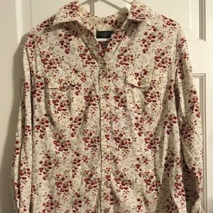 Eddie Bauer Corduroy Button Down Shirt